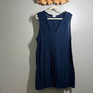 GAP Deep Blue Textured Dress